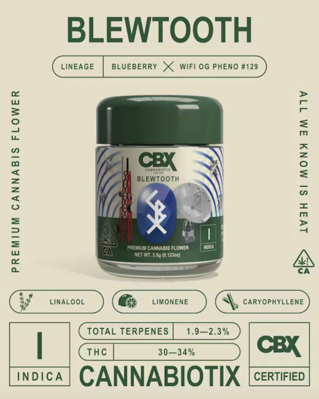 Cannabiotix - Blewtooth (I) | 3.5g Jar | Cannabiotix Main Image
