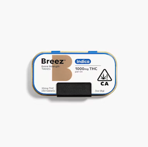 BREEZ - Breez 1000mg Indica Tablet Tin 50ct