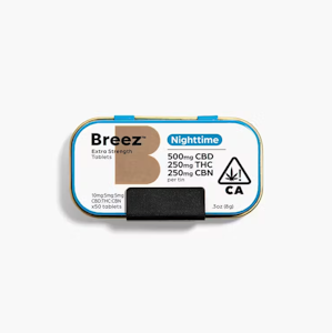 BREEZ - Breez 1000mg CBN Nighttime Tablet Tin 50ct