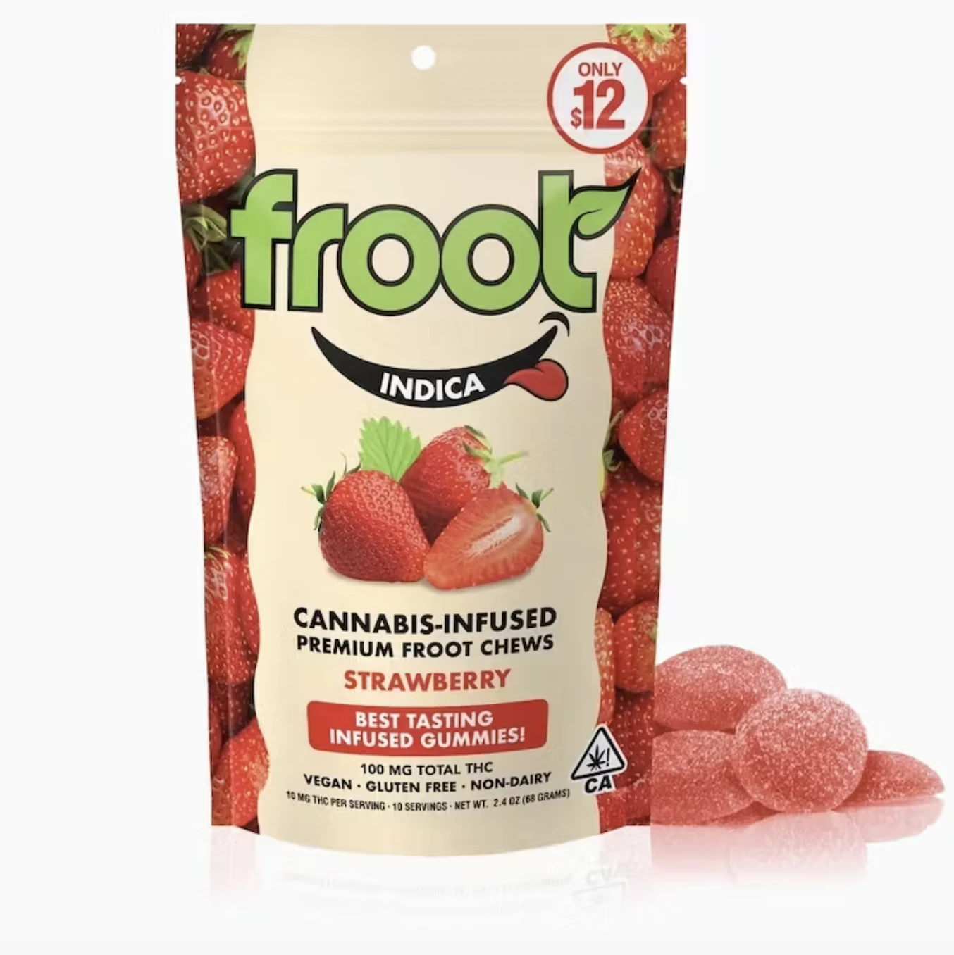 Froot - Strawberry (I) | 100mg Gummies | Froot Main Image