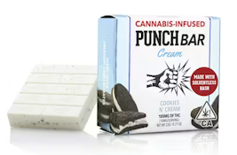 [Punch] Solventless Hash Chocolate Bar - 100mg - Cookies N' Cream (H)