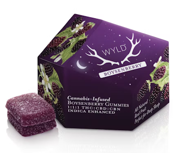 WYLD - Boysenberry - 1:1:1 THC:CBD:CBN - 10ct - 100mg