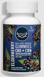WYLD - Wyld | 500mg CBD+ 100mg CBN Gummies 20pc | Elderberry