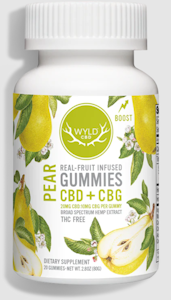 WYLD - Wyld | 400mg CBD+200mg CBG 20pc Gummies | Pear