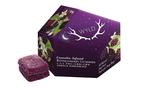 WYLD - Wyld | Gummies (10ct) | Boysenberry 1:1 THC:CBN | 100mg