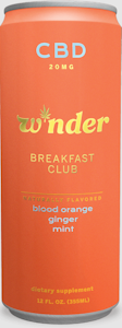 W*nder - W*NDER | Breakfast Club 20mg CBD | Blood Orange, Ginger, Mint