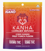 Kanha 100mg NANO Hybrid Fruit Punch Fusion Gummies