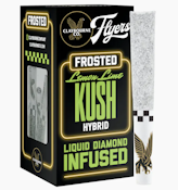 CLAYBOURNE - Infused Prerolls - Lemon Lime Kush - Frosted Flyers - 5PK - 2.5G