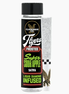 CLAYBOURNE CO. - CLAYBOURNE - Infused Prerolls - Super Sour Apple - Frosted Flyers - 2PK - 1G