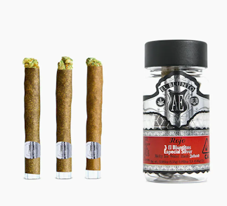 EL BLUNTO - EL BLUNTITO - Infused Prerolls - Rojo Especial Silver - Hash Infused - 3PK - 2.55G