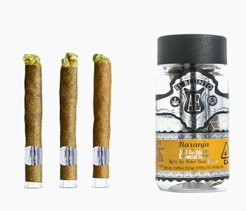 EL BLUNTO - EL BLUNTITO - Infused Prerolls - Naranja Especial Silver - Hash Infused - 3PK - 2.55G