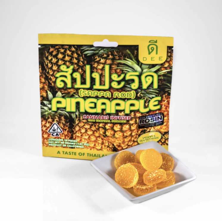 Dee Thai - Pineapple | 100mg Gummies | Dee Thai Main Image