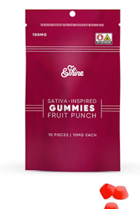 &SHINE - [MED] &Shine | Fruit Punch | 100mg/10pk Soft Chews