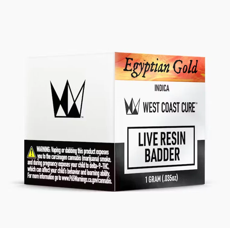 West Coast Cure - West Coast Cure - Egyptian Gold - 1g WCC Live Resin Badder Main Image