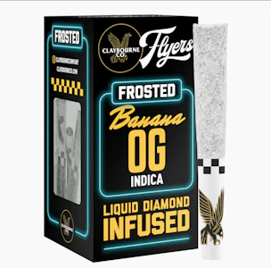 Claybourne Co. - CLAYBOURNE - Infused Prerolls - Banana OG - Diamond Infused - 5PK - 2.5G