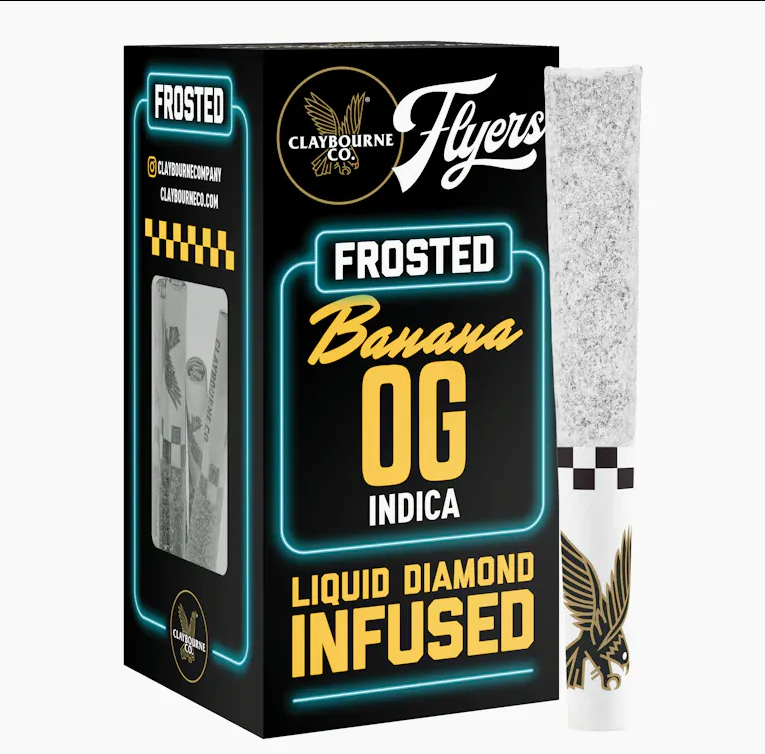 Claybourne Co. - CLAYBOURNE - Infused Prerolls - Banana OG - Diamond Infused - 5PK - 2.5G Main Image