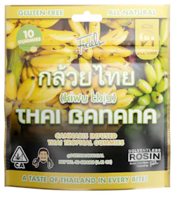 Dee x Fidels - Thai Banana - 100mg Rosin Gummies