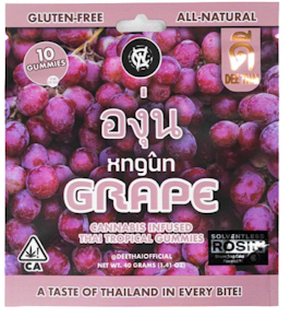 Dee x West Coast Alchemy - Grape - 100mg Rosin Gummies