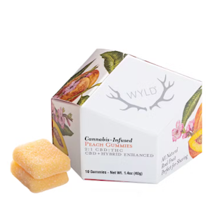 WYLD - WYLD PEACH 2:1 THC/CBD GUMMY 50/100MG