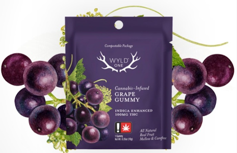 WYLD - GRAPE 100MG INDICA GUMMY