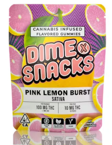 Dime Snacks - Pink Lemon Burst - 100mg Gummies