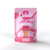 GELATO - Edible - Strawberry Chocolate - Mini Sugar Cones - 10-Ct - 100MG