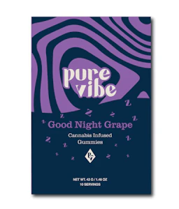 PURE VIBE (NY) - Pure Vibe | Edible | Goodnight Grape | 10-pack | 100mg