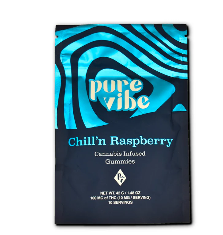 Pure Vibe - Pure Vibe | Edible | Chill'n Raspberry | 10-pack | 100mg Main Image