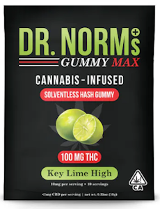 Dr. Norm's - DR. Norm's - Key Lime High - 100mg Solventless Gummy**