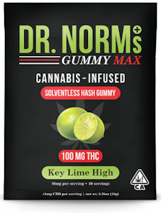 Dr. Norm's - DR. Norm's - Key Lime High - 100mg Solventless Hash Gummy