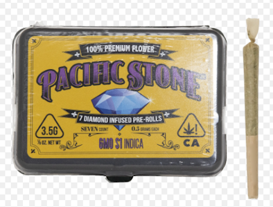 PACIFIC STONE - [Pacific Stone] Diamond Infused Prerolls 7 Pack  - 3.5g - GMO S1 (I)