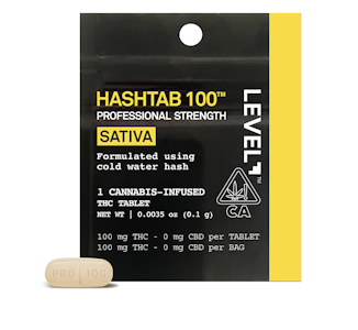 LEVEL - Sativa - Hashtab 100 - 1pk 100mg