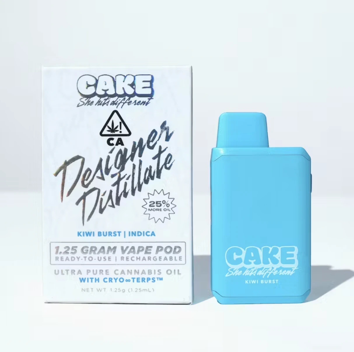 CAKE - Kiwi Burst (I) | 1.25g Disposable | CAKE Main Image