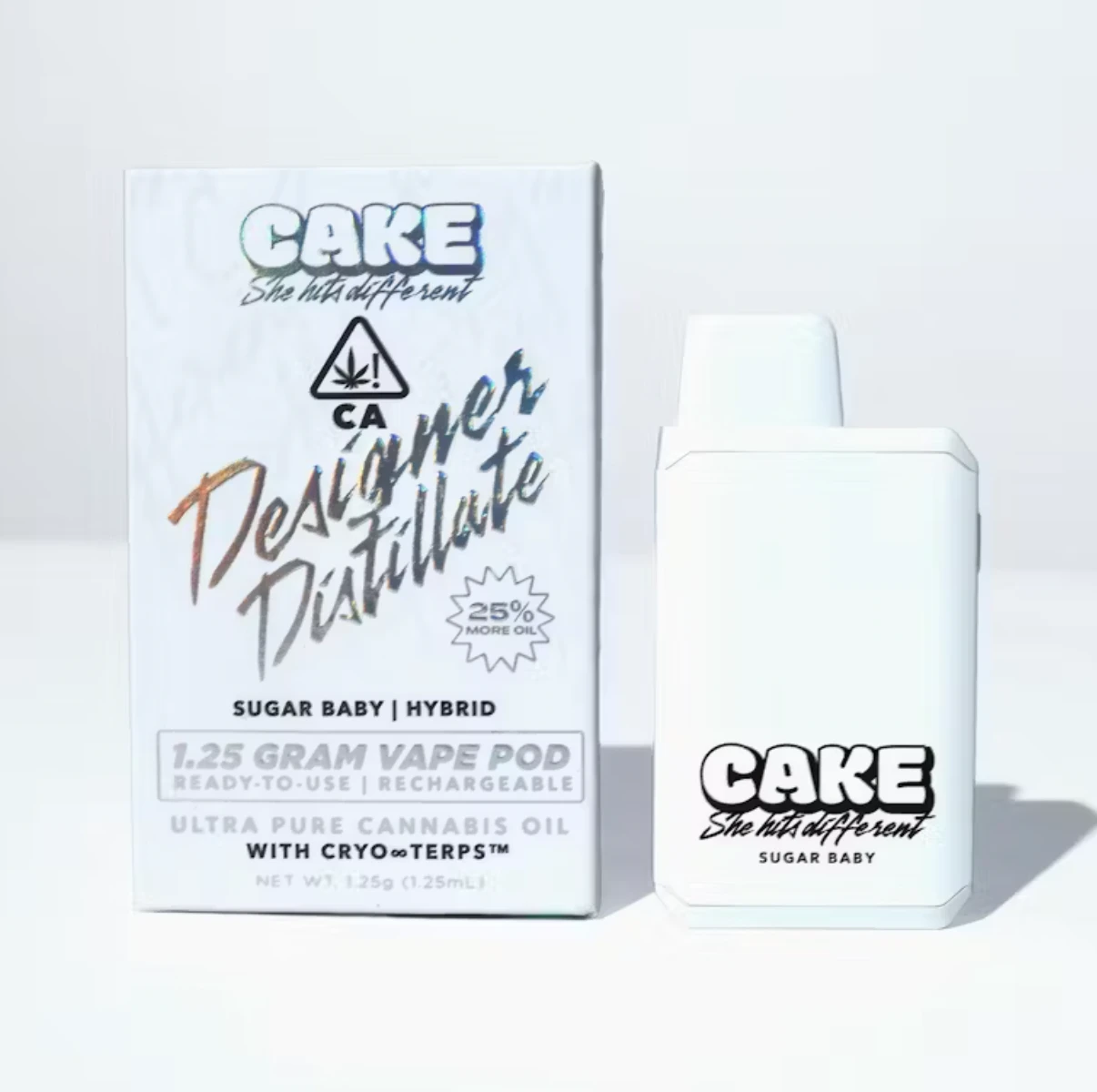 CAKE - Sugar Baby (H) | 1.25g Disposable | CAKE Main Image