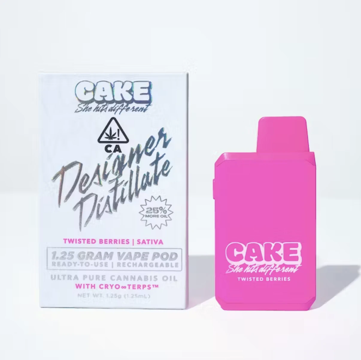 CAKE - Twisted Berries (S) | 1.25g Disposable | CAKE Main Image