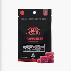 HEAVY HITTERS - Heavy Hitters 200mg 1:1 CBN Midnight Cherry Gummies