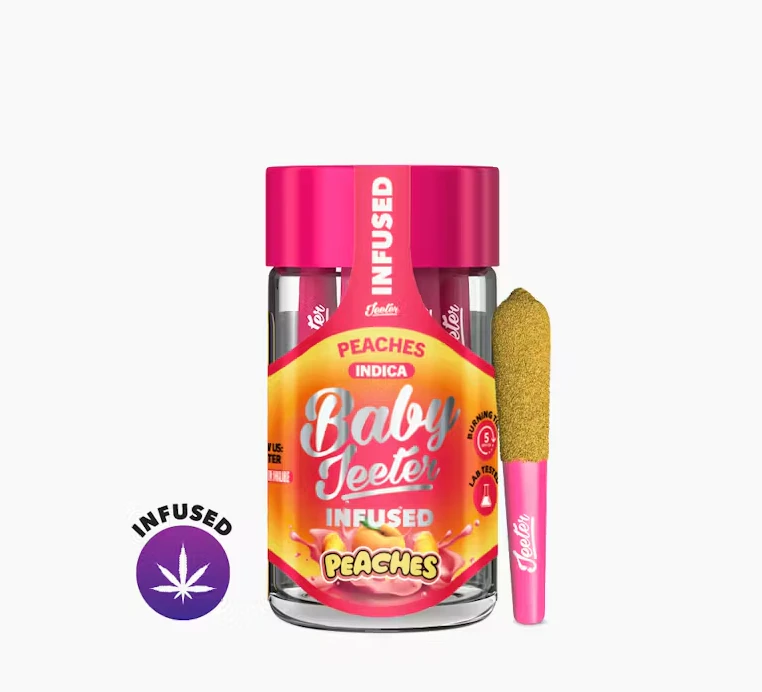 Jeeter - Jeeter - Peaches - 2.5g Infused Baby Jeeter Pre-Rolls - 5pk Main Image