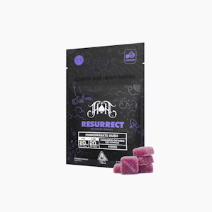 HEAVY HITTERS - Heavy Hitters - Pomegranate Kush - 100mg THC/100mg CBG Resurrect Recovery Gummies - 5pk