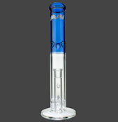 15" Single Honey Straight Tube Water Pipe By MAV Glass