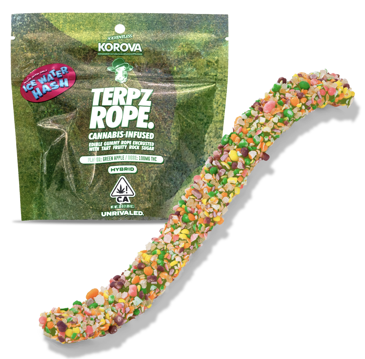 Green Apple - Terpz Rope - Solventless - 100mg - THE STAT