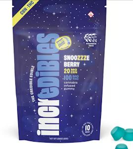 INCREDIBLES - [REC] Incredibles | Snoozzzeberry Gummy | 100mg/10Pk 5:1 CBN