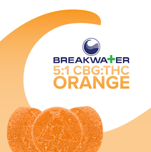 Breakwater - [REC] Breakwater | 5:1 CBG:THC Orange | 100mg Soft Lozenge