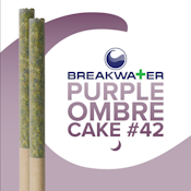 [MED] Breakwater | Purple Ombre Cake #42 | Two Half Gram | 1.0g Prerolls