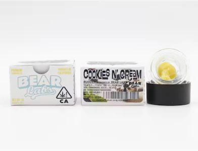 BEAR LABS - Bear Labs - Cookies n Cream - 1g Live Resin Budder