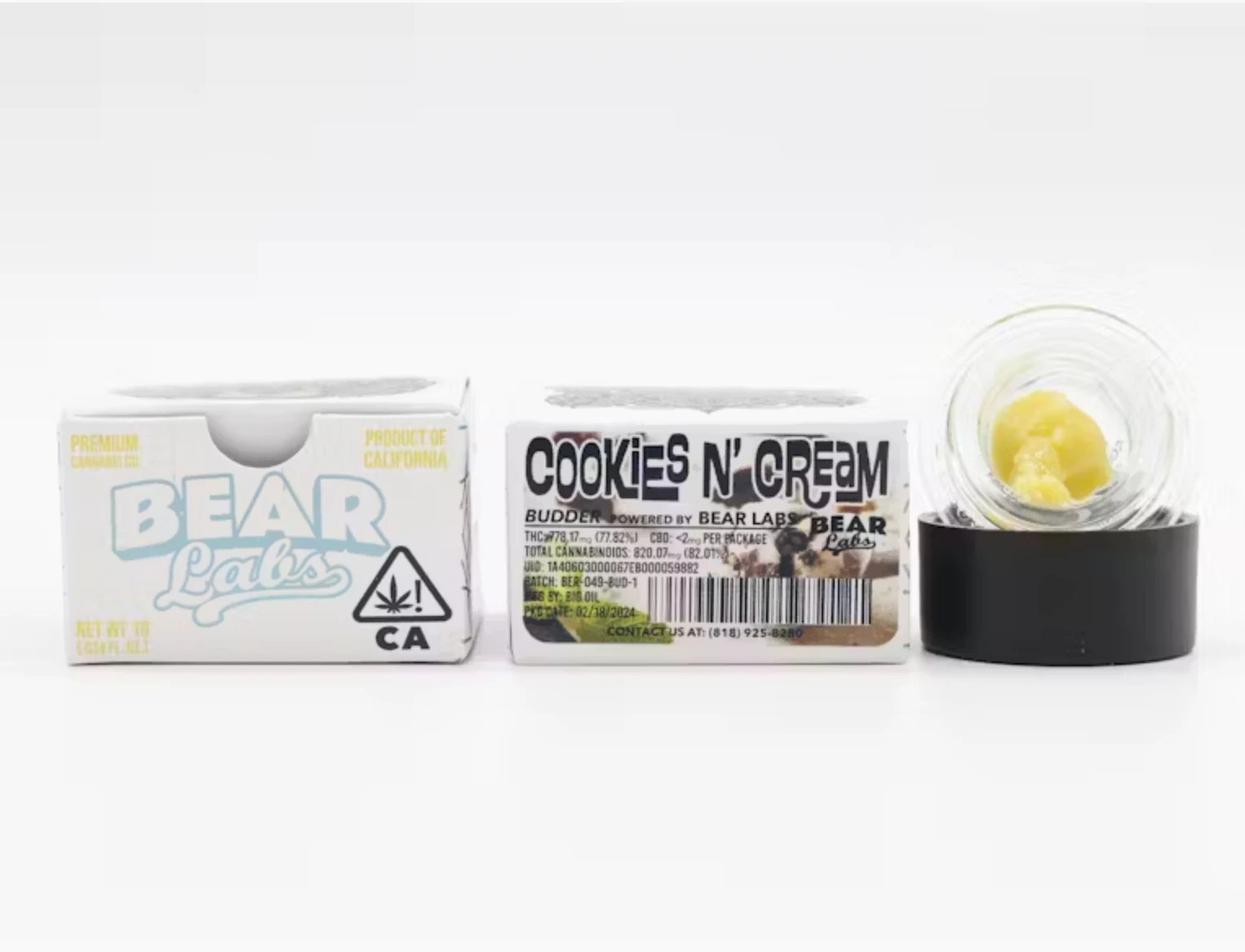 Bear Labs - Bear Labs - Cookies n Cream - 1g Live Resin Budder Main Image