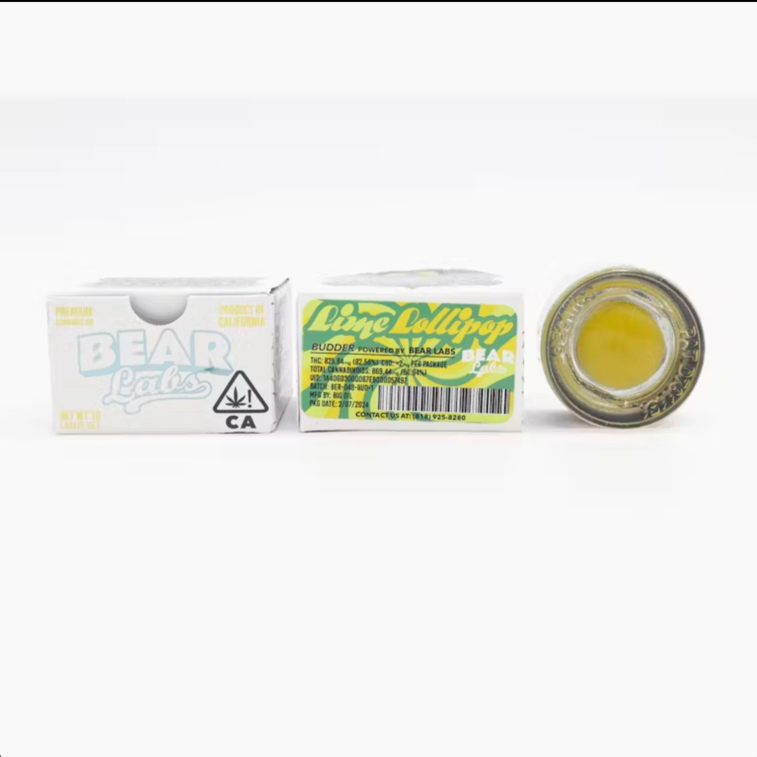 Bear Labs - Bear Labs - Lime Lollipop - 1g Live Resin Budder Main Image