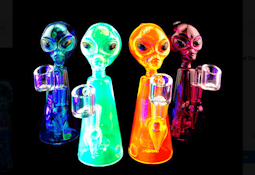 7" Alien Head UV Reactive Dab Rig