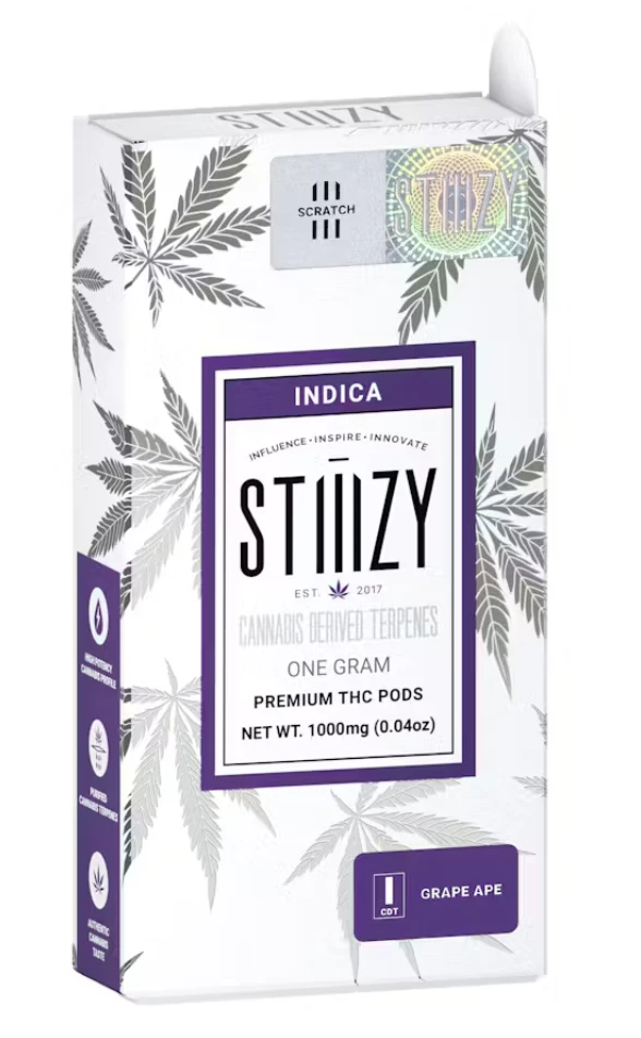 STIIIZY - Stiiizy | Grape Ape cannabis derived terpene pod 1g | 91.50% THC Main Image