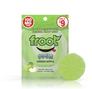 FROOT - Froot - 100mg Sour Gummy - Green Apple