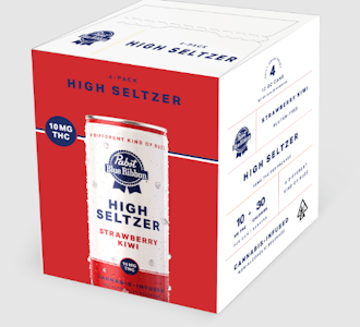 PABST - PBR - Drink - Strawberry Kiwi - 4PK - Seltzer - 40MG